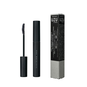 Uzu Flowfushi Hybrid Eyelash Serum Mascara Base Clear Black with Mulberry & Loquat Extract Water Resistant