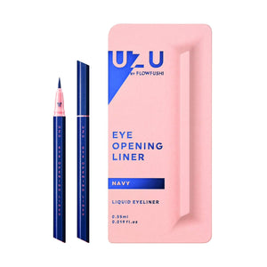 Uzu Eye Opening Liner - Flowfushi Navy Liquid Eyeliner Alcohol - Free Hypoallergenic 0.55ml