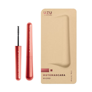 Uzu Red Mascara 38℃ Mote Water - Resistant and Alcohol - Free Enhances Eyelash Care