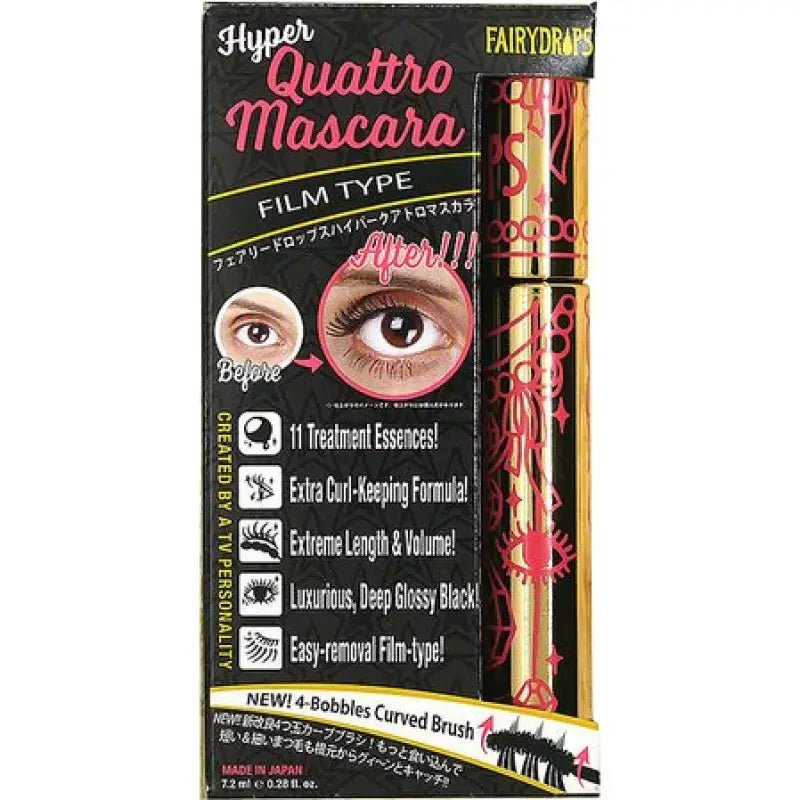 Fairy Drops Hyper Quattro Mascara 8g - Eyelashes Makeup - Japanese Mascara Brands