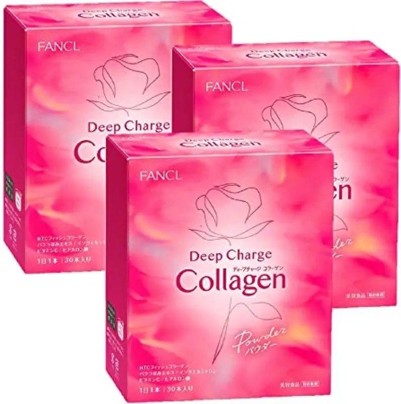 FANCL deep charge collagen powder about 90 days worth of economical set of 3