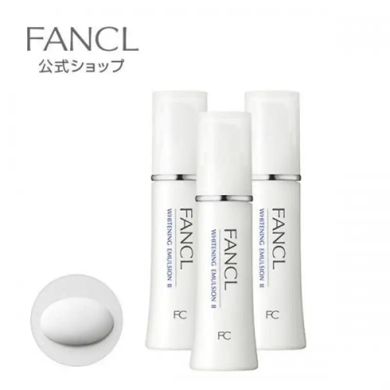 Fancl Whitening Emulsion II Moist Set - Purchase 30ml x 3 - Japanese Whitening Emulsion