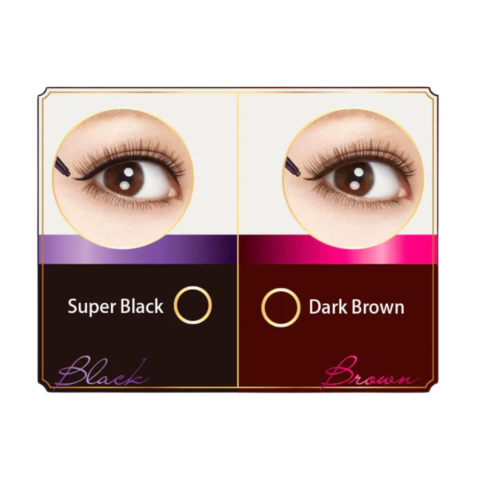 Kissme Heroine Make Jet Black 01 Long Stay Sharp Gel Liner 0.07G - Waterproof Formula