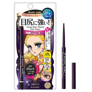 Kissme Heroine Make Jet Black 01 Long Stay Sharp Gel Liner 0.07G - Waterproof Formula