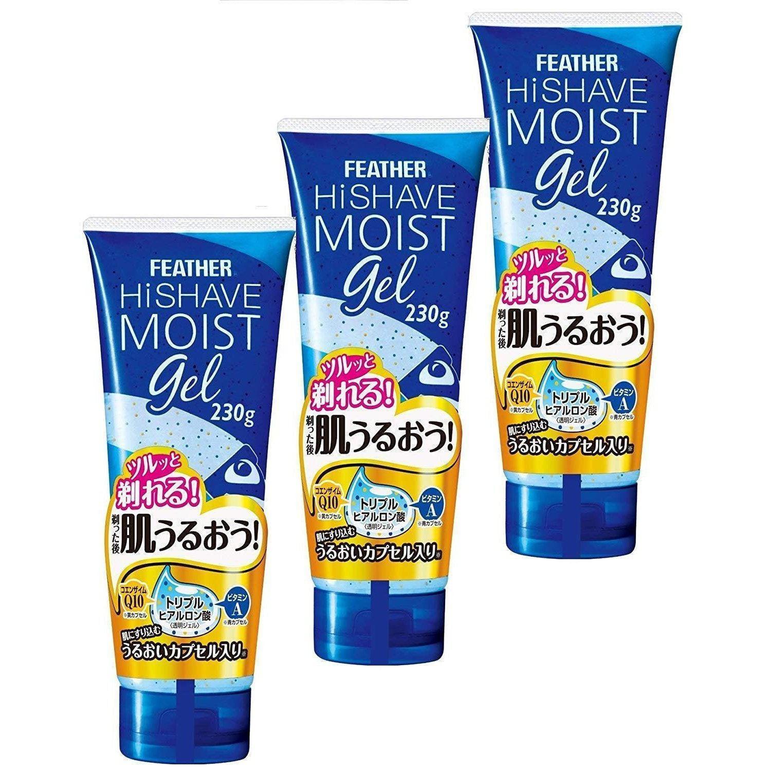 Feather Hi Shave Moist Shaving Gel (Pack of 3)