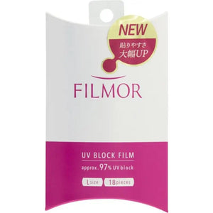 Filmor UV Block Film Size L 18 Pieces - Stick - On Sunscreen Blocks Approximately 97% Of UV Rays