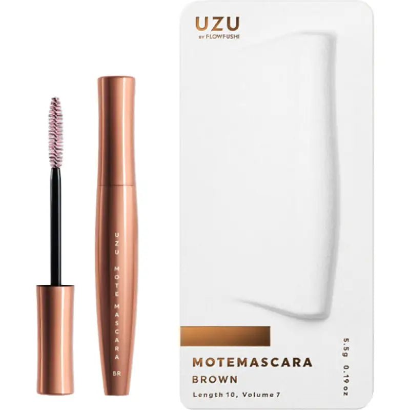 Flow Fushi Uzu Mote Mascara Brown - Eyelashes Makeup - Japanese Mascara Brands