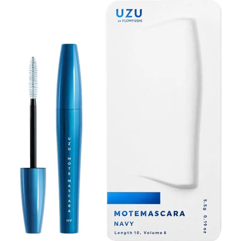 Flow Fushi Uzu Mote Mascara Navy 5.5g - Japanese Waterproof Mascara - Eyelashes Makeup