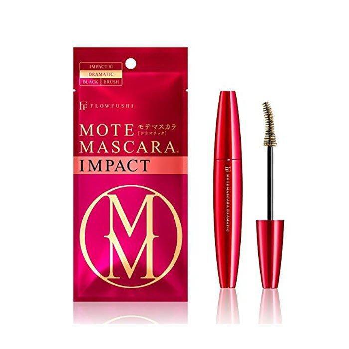 Flowfushi Mote 01 Dramatic Black Mascara 0.2 Oz for Women - Made in Japan