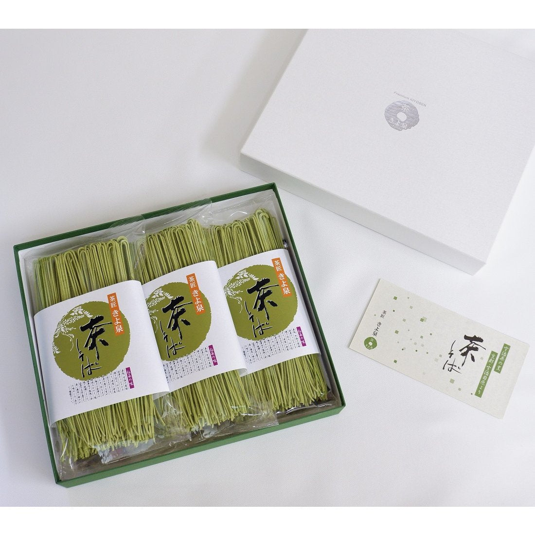 Kiyosen Uji Matcha Authentic Green Tea Soba Noodles in 6 Servings, buckwheat base, perfect for hot or cold preparations