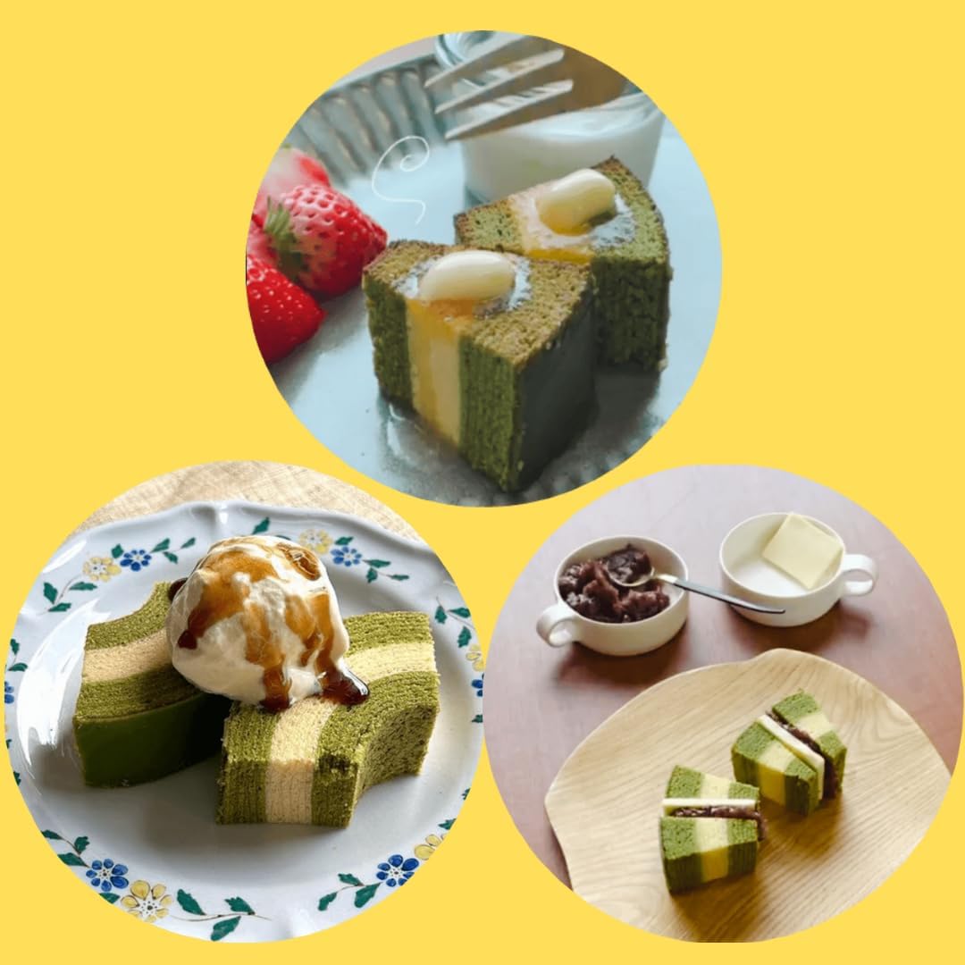 300g Kyo-Sama 3.5cm Thick Kyoto Matcha and Soy Milk Baumkuchen with layered rings, offering authentic Japanese elegance for connoisseurs