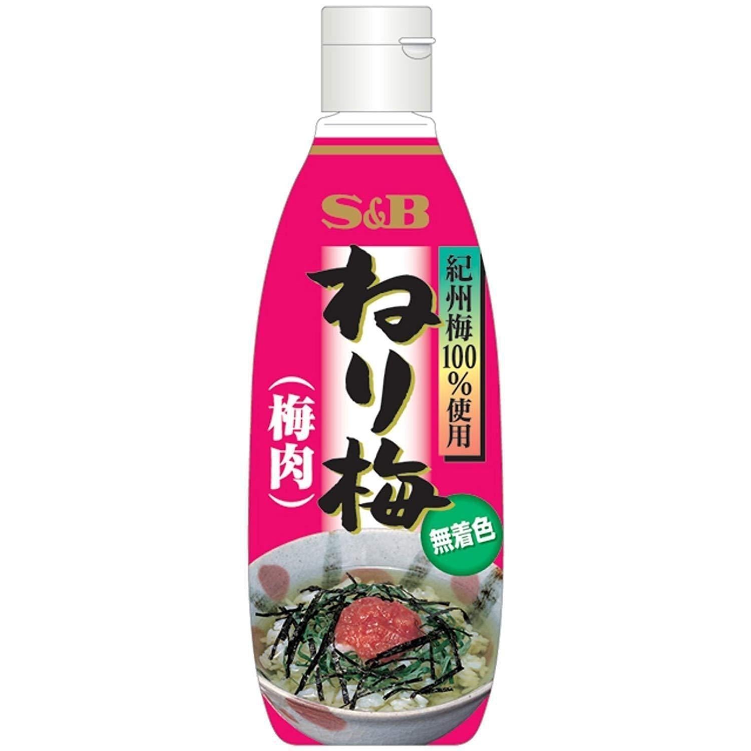 S&B Umeboshi Paste Additive-Free Pickled Plum Paste, 310g, additive-free, ideal for Japanese seasoning