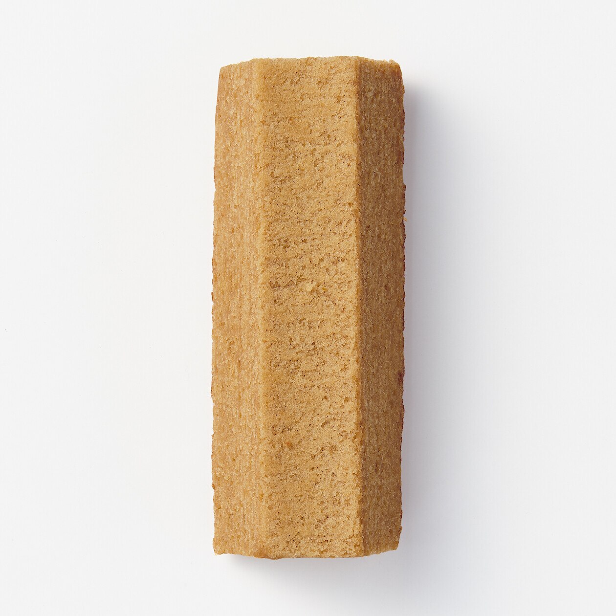 Close-up of Muji Chestnut Baumkuchen, 86g, featuring tree-ring layers for authentic taste