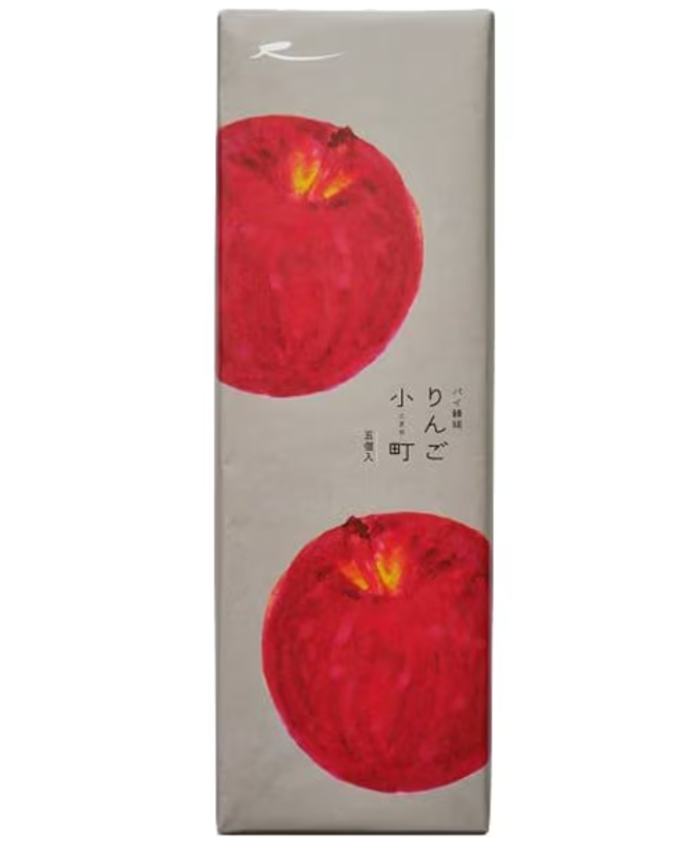 5 pieces Ragno Sasaki Ringo Komachi with no preservatives, offering real apple taste for tea time


