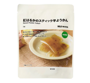 Close-up of Muji Sweet Potato Yokan, highlighting smooth, sweet potato texture