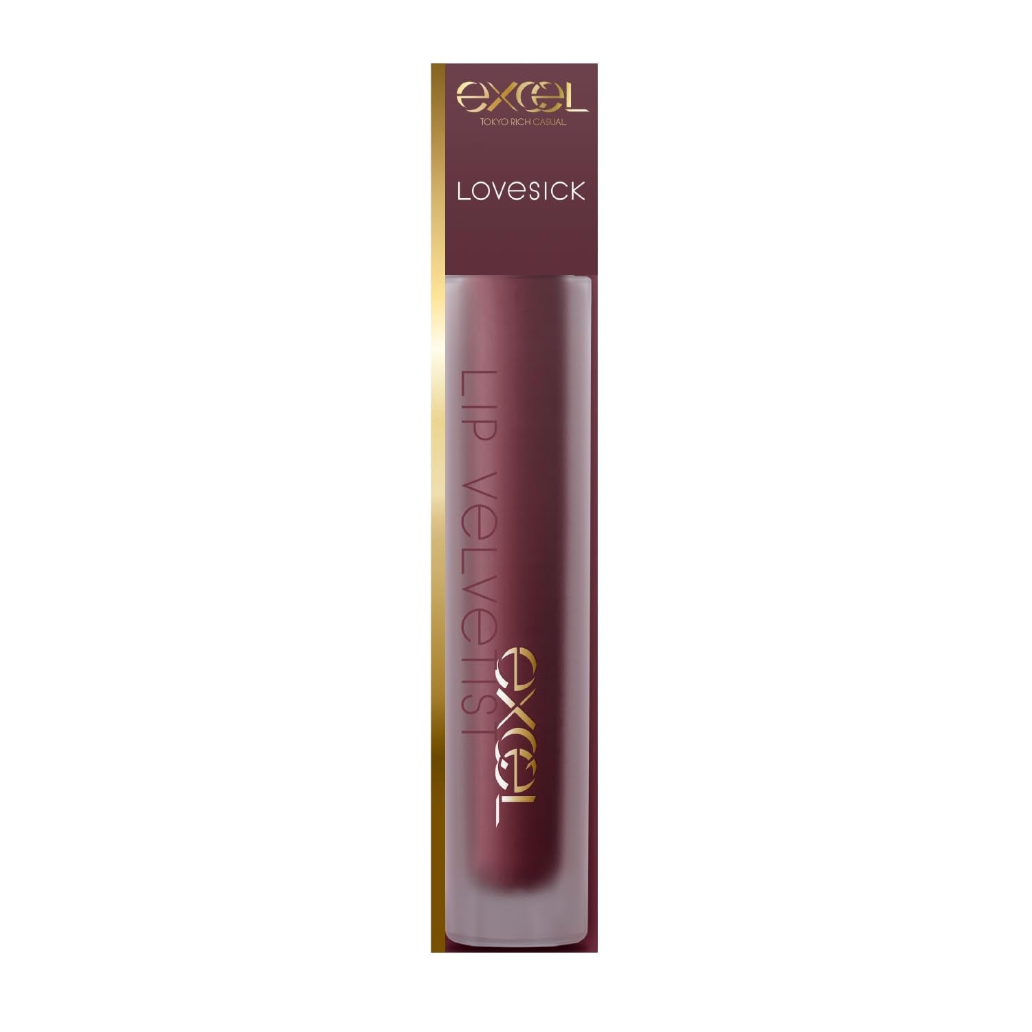 Excel Lip Velvetist Lv12 Matte Lip Love Sick Deep Dark Rosé