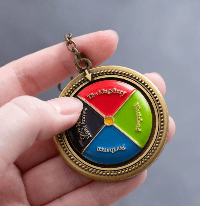 Ghibli Howl's Moving Castle Color Disc Keychain