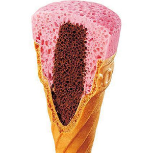 Glico Giant Caplico Strawberry Chocolate Cones Snack 34g (Pack of 5)