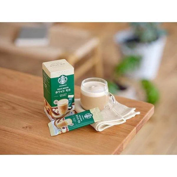Close-up of Starbucks Creamy Cafe Latte Premium Mixes (Pack of 3), featuring whole milk powder for frothy lattes