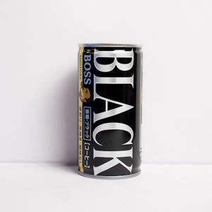 Suntory Boss Black Sugar Free Canned Coffee in 185ml (Pack of 30), sugar-free, perfect for on-the-go energy