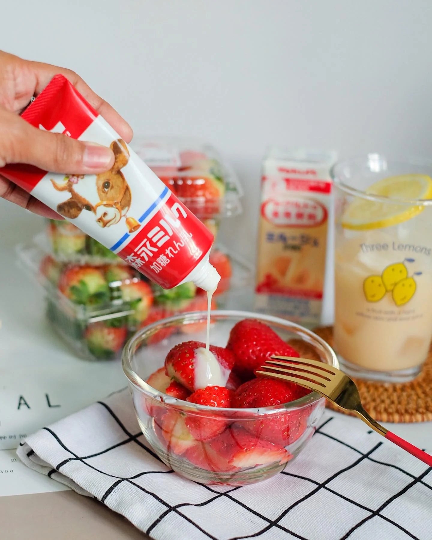 Morinaga Condensed Milk Tube in 120g, versatile dispenser, perfect for shaved ice and snacks