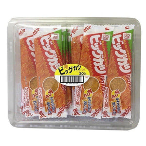 Suguru Big Katsu Special Sauce Flavor Dagashi Snack 30 Pieces, crispy surimi treats, ideal for Japanese snacking