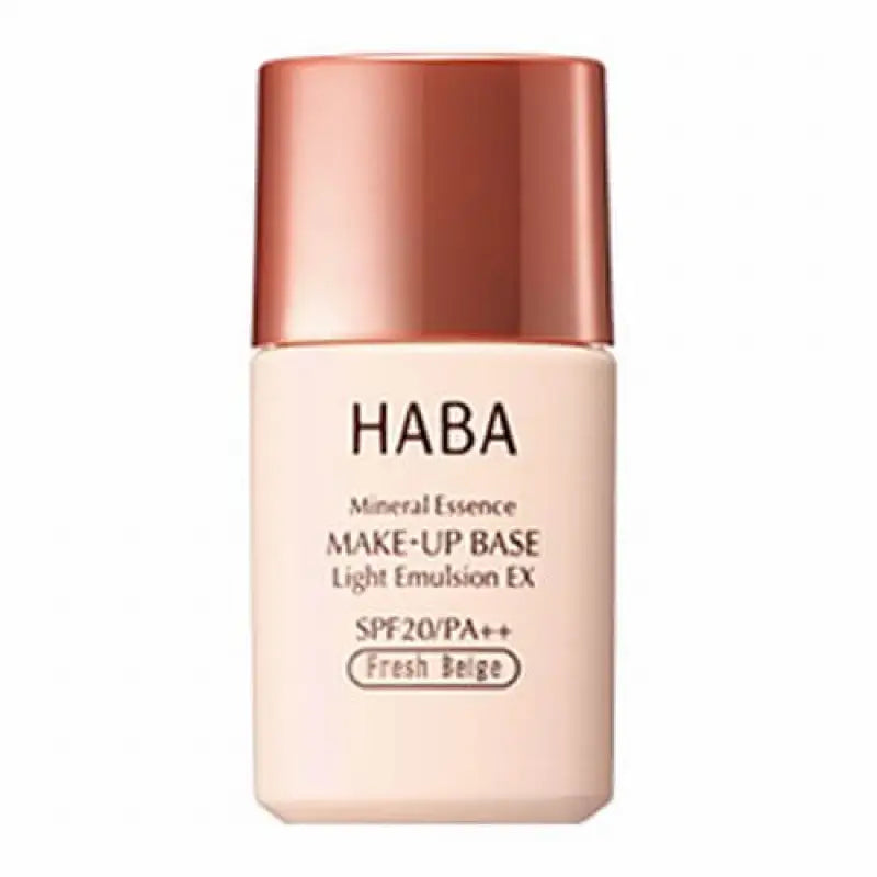 Haba Mineral Essence Makeup Base Light Emulsion EX SPF20/ PA + + Fresh Beige 25ml