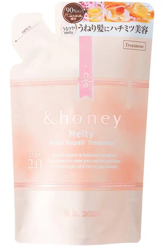 &honey Melty Moist Repair Hair Treatment Refill 350g, honey hydration, ideal for frizzy hair care