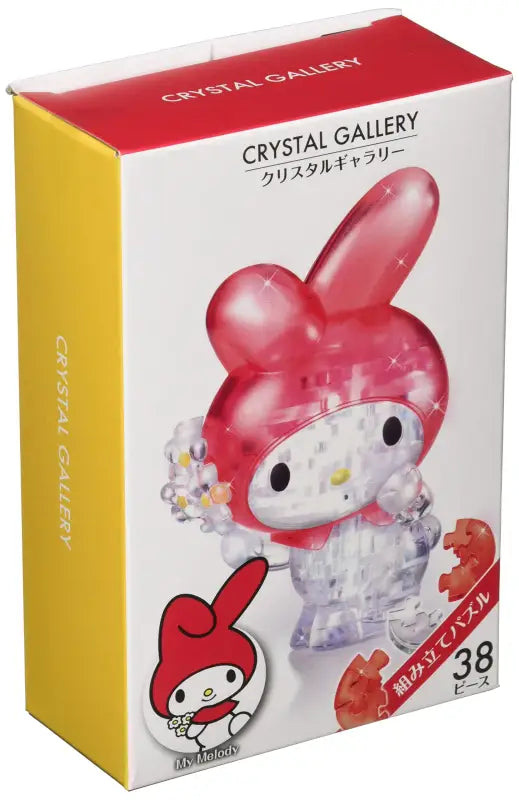 Hanayama Crystal Gallery 3D Puzzle My Melody Flower 38 Pieces Japanese Figure - Puzzles