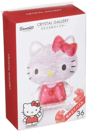 Hanayama Crystal Gallery 3D Puzzle Sanrio Hello Kitty 36 Pieces Japanese 3D Puzzle Figure