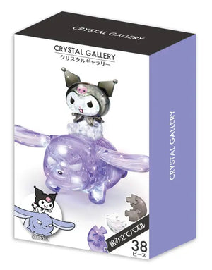 Hanayama Crystal Gallery 3D Puzzle Sanrio My Melody Kuromi 38 Pieces Japanese Figure - Puzzles
