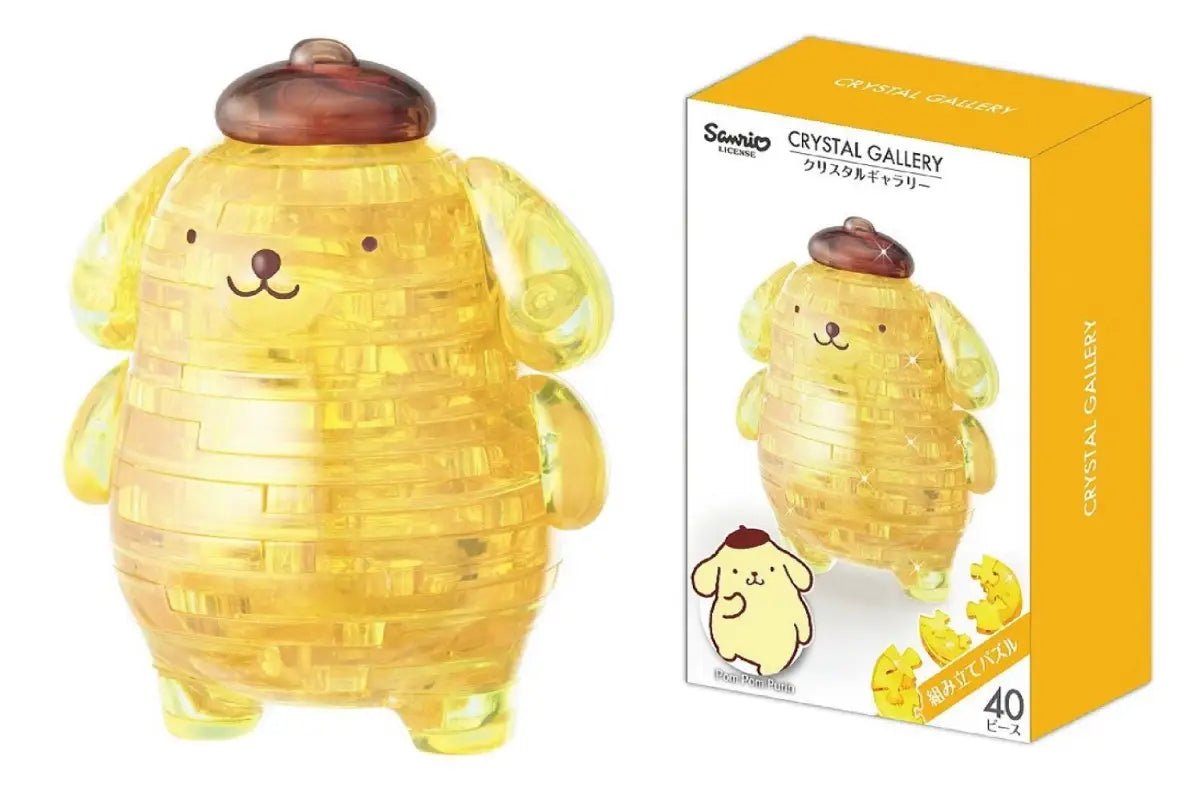 Hanayama Crystal Gallery 3D Puzzle Sanrio Pompompurin 40 Pieces Japanese 3D Puzzle Figure