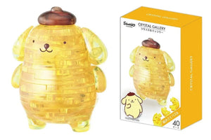 Hanayama Crystal Gallery 3D Puzzle Sanrio Pompompurin 40 Pieces Japanese 3D Puzzle Figure