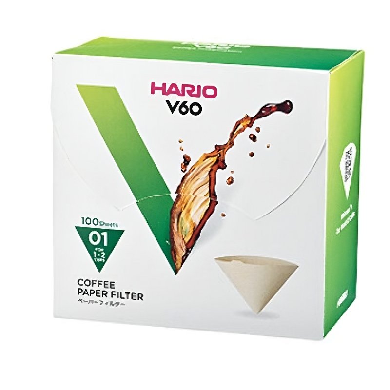 Hario V60 Coffee Filter Paper Size 01 Natural Brown VCF - 01 - 100M