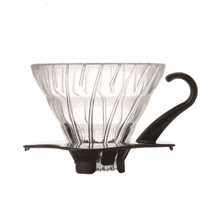 Hario V60 Glass Coffee Dripper, Size 02, Black