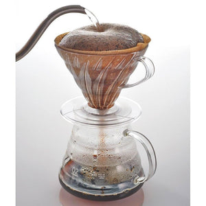 Hario V60 Pour Over Coffee Dripper Japan Vd - 02T 1 - 4 Cups Includes Scoop (Plastic)