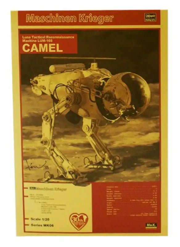 HASEGAWA 1/20 Maschinen Krieger Lum - 168 Camel Plastic Model