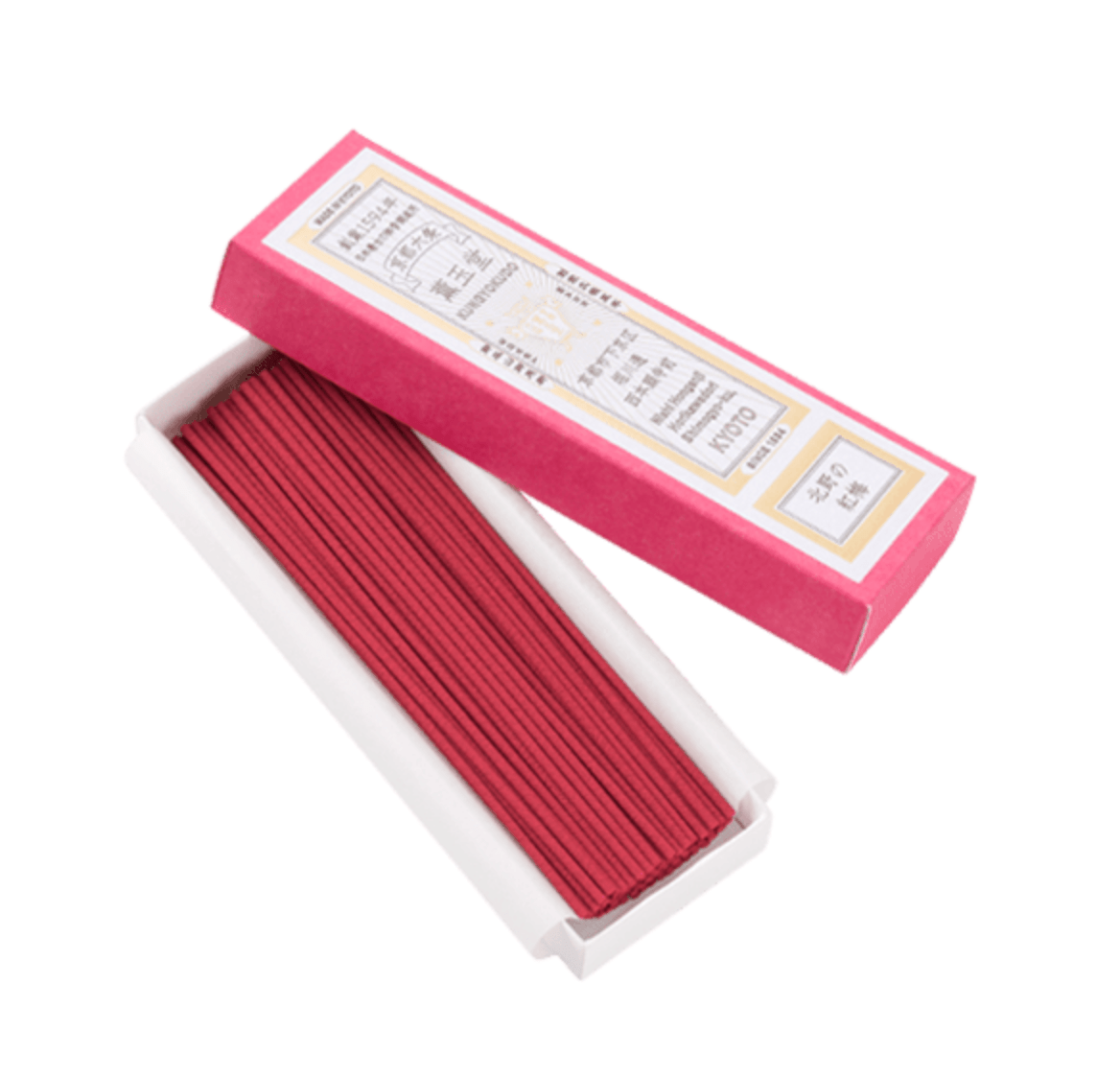 Kungyokudo Japanese Incense Kitano's Red Plum Blossoms, 60 Sticks, floral scent, ideal for meditation