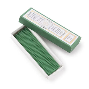 Kungyokudo Japanese Incense Uji Matcha Green Tea, 60 Sticks, low-smoke formula, ideal for meditation