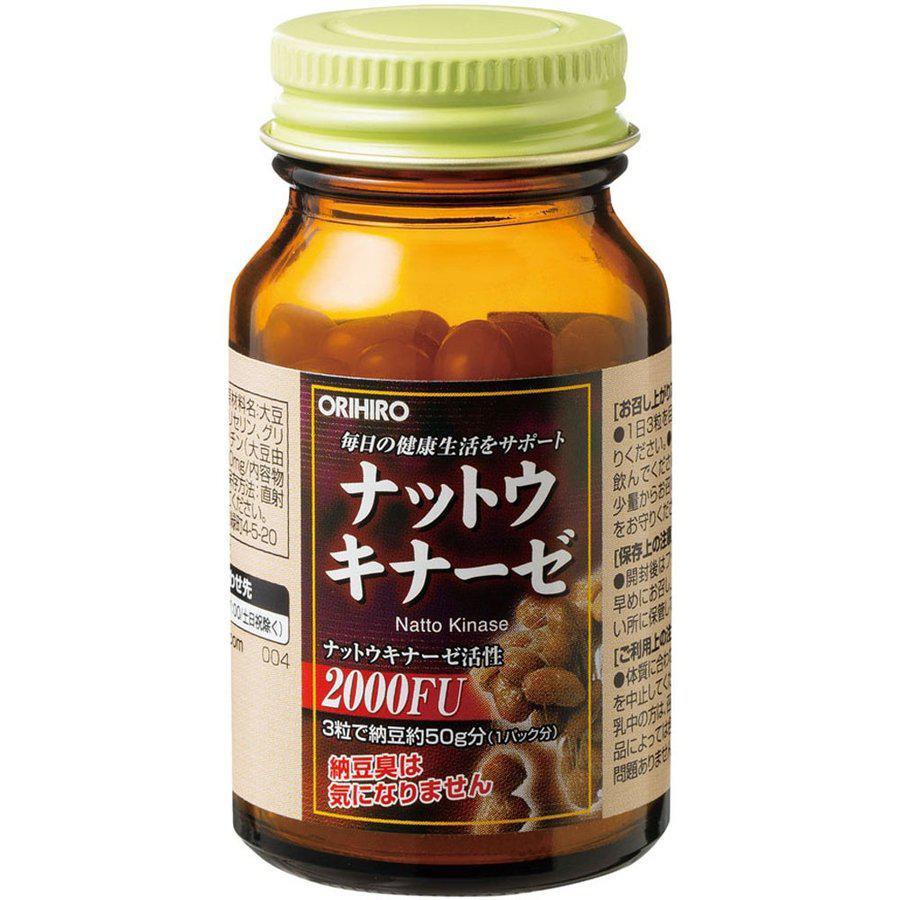 60 Capsules Orihiro Nattokinase Natto Supplement, high-potency, designed for health enthusiasts