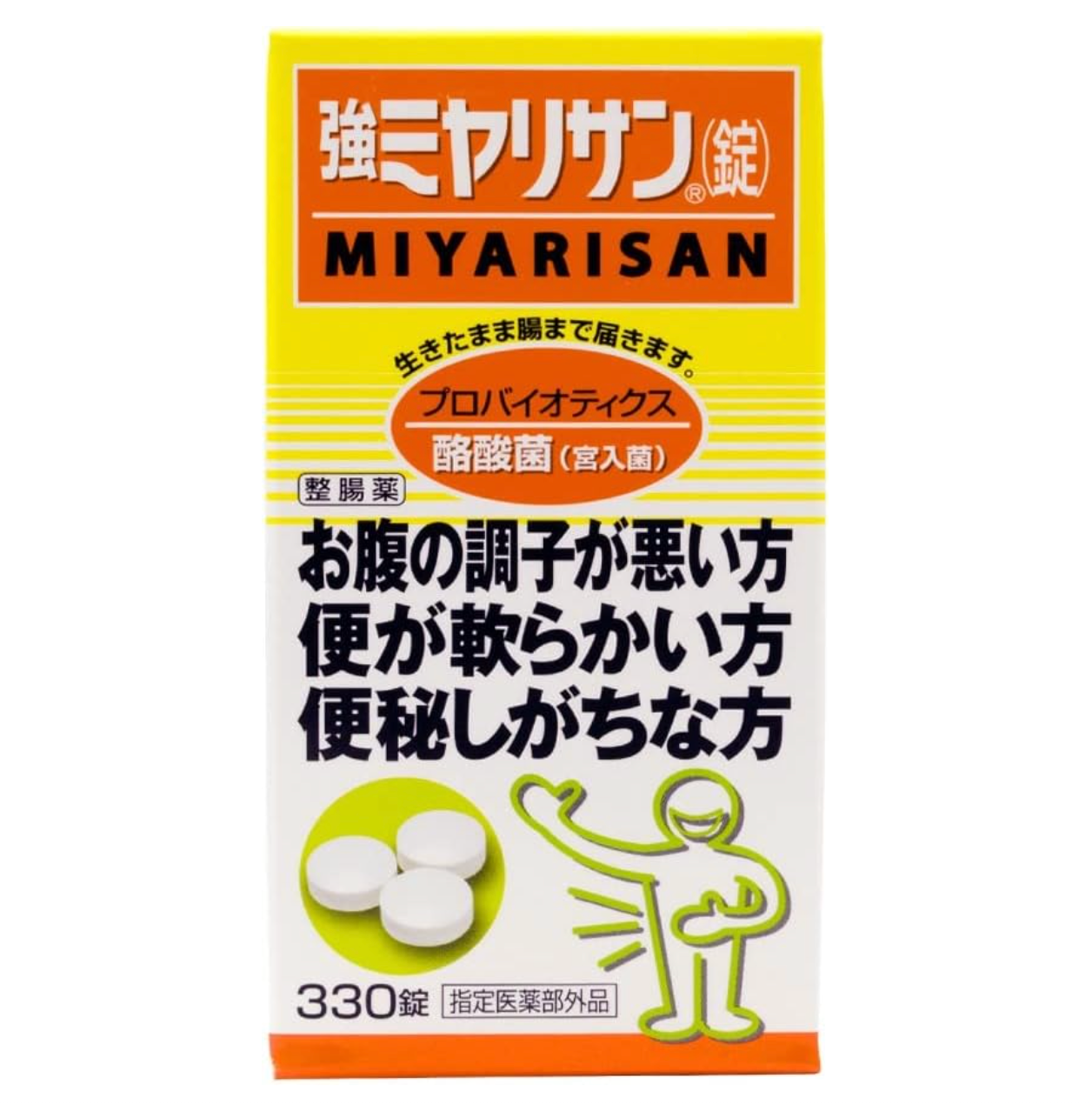 Strong Miyarisan Tablets, 330 Tablets, Miyairi bacteria support, ideal for daily intestinal wellness