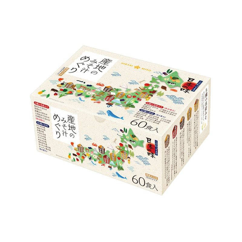 Hikari Miso Instant Miso Soup Assortment Box 60 Packets