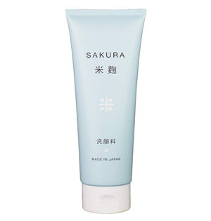 Hirosophy Sakura Koji Face Wash 120g - Facial Cleanser Containing Ascorbic Acid