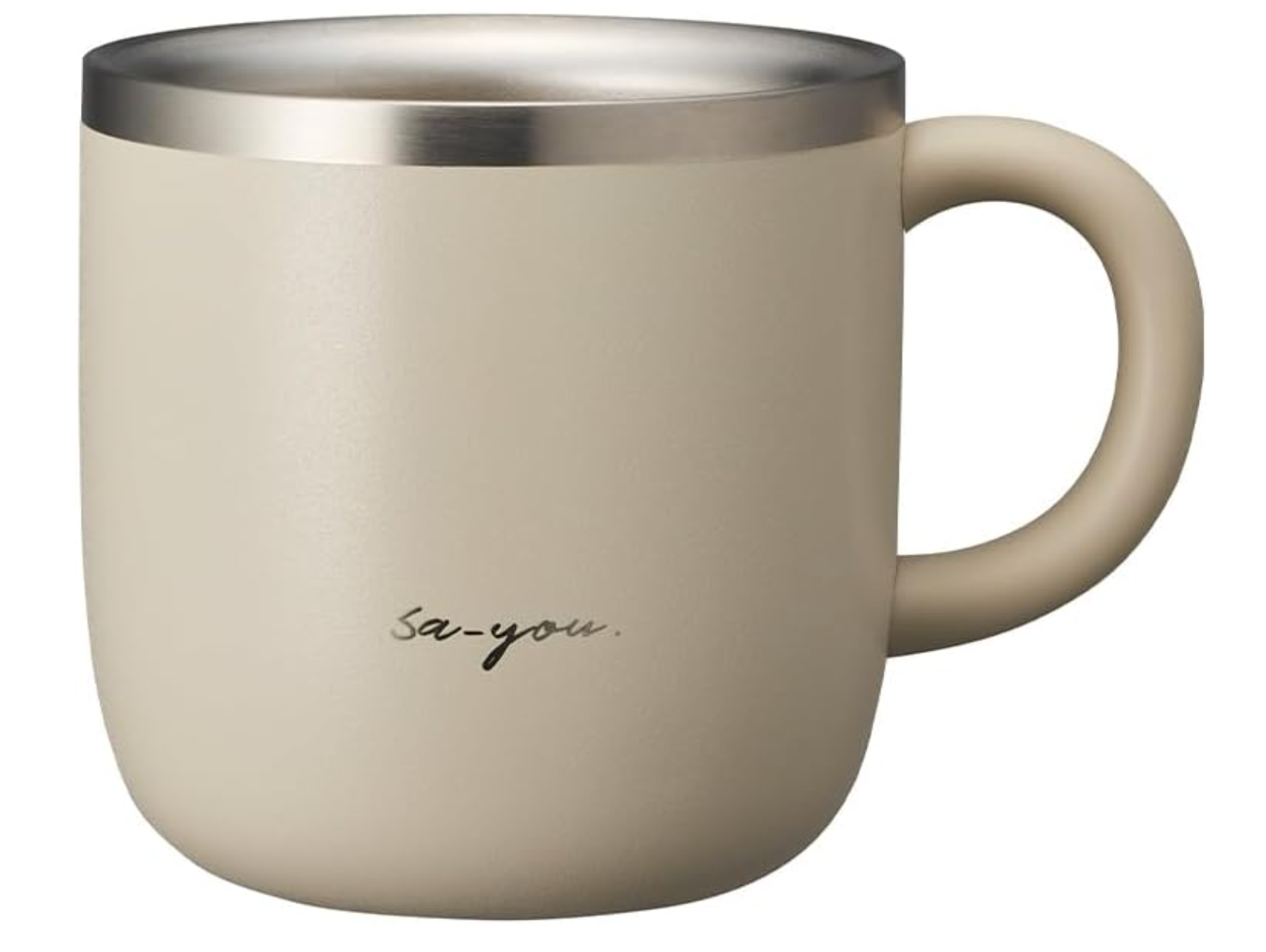 Doshisha Mug, Shirayu Senka Mug (320 ml), Pink Beige - YOYO JAPAN