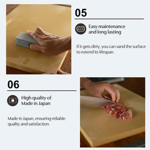 Asahi Cookin' Cut Japan Rubber Cutting Board in 380x210x13mm, quick-drying design,