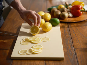 Asahi Cookin' Cut Rubber Cutting Board, 420x250x13mm, elastic surface, ideal for knife protection during prep