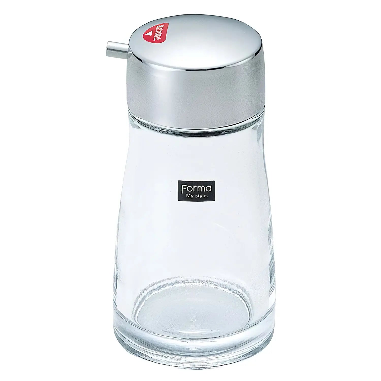 Asvel Forma Glass Soy Sauce Cruet, 170ml, drip-free nozzle, ideal for condiment dispensing