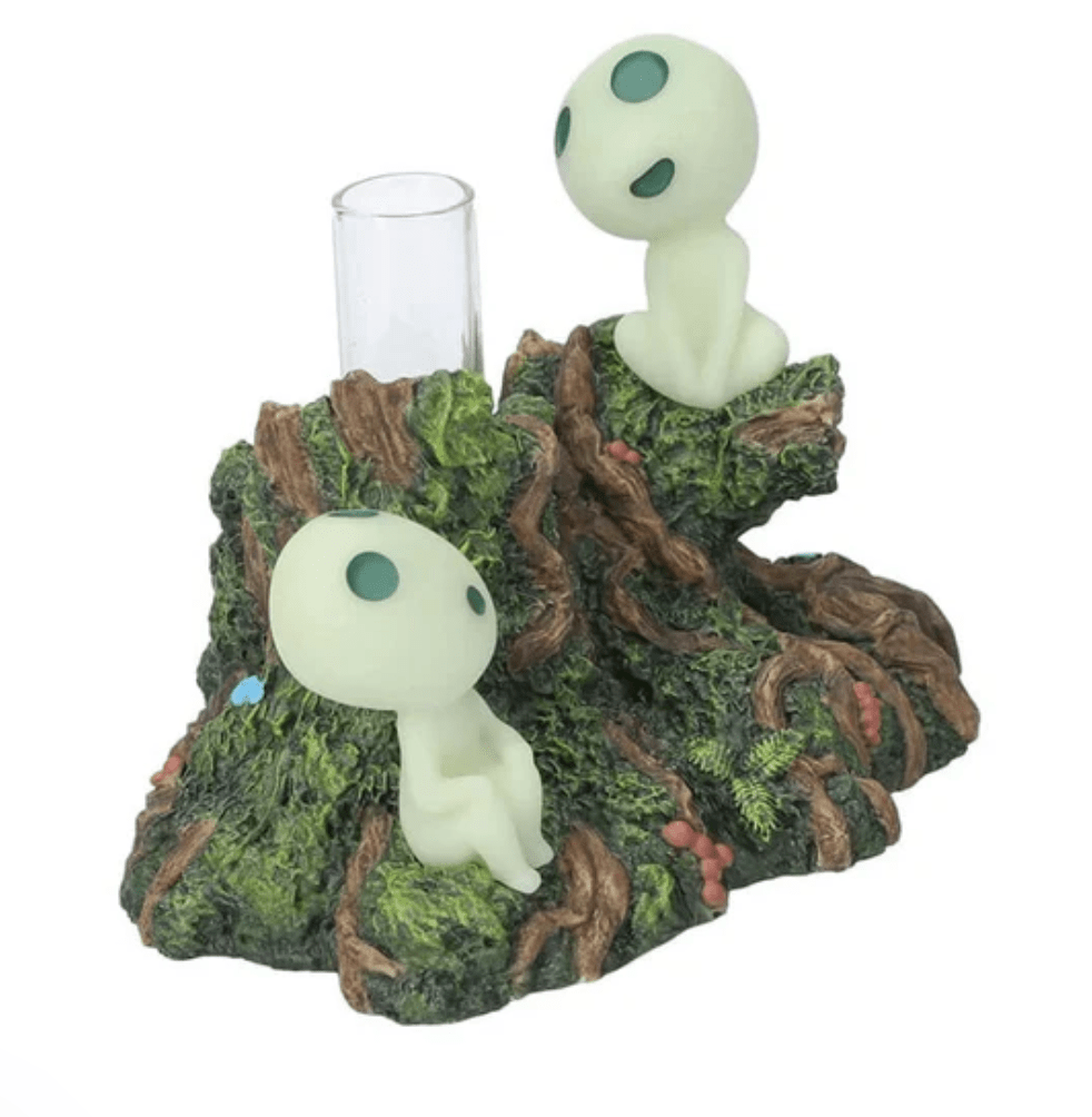 Ghibli Princess Mononoke Glow In The Dark Single Flower Vase, compact size, ideal for single flower display
