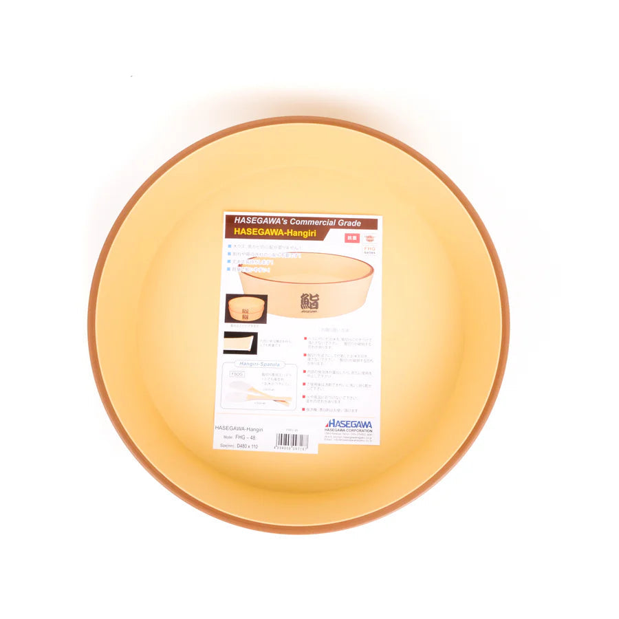 Hasegawa Antibacterial Sushi Rice Mixing Bowl in 48cm, thermal insulation, perfect for sushi rice mixing
