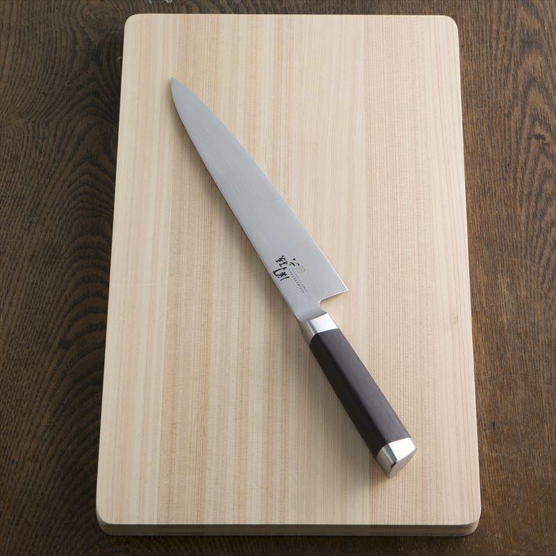 210mm Kai Seki Magoroku Damascus Gyuto Chef's Knife, ergonomic handle, designed for chefs